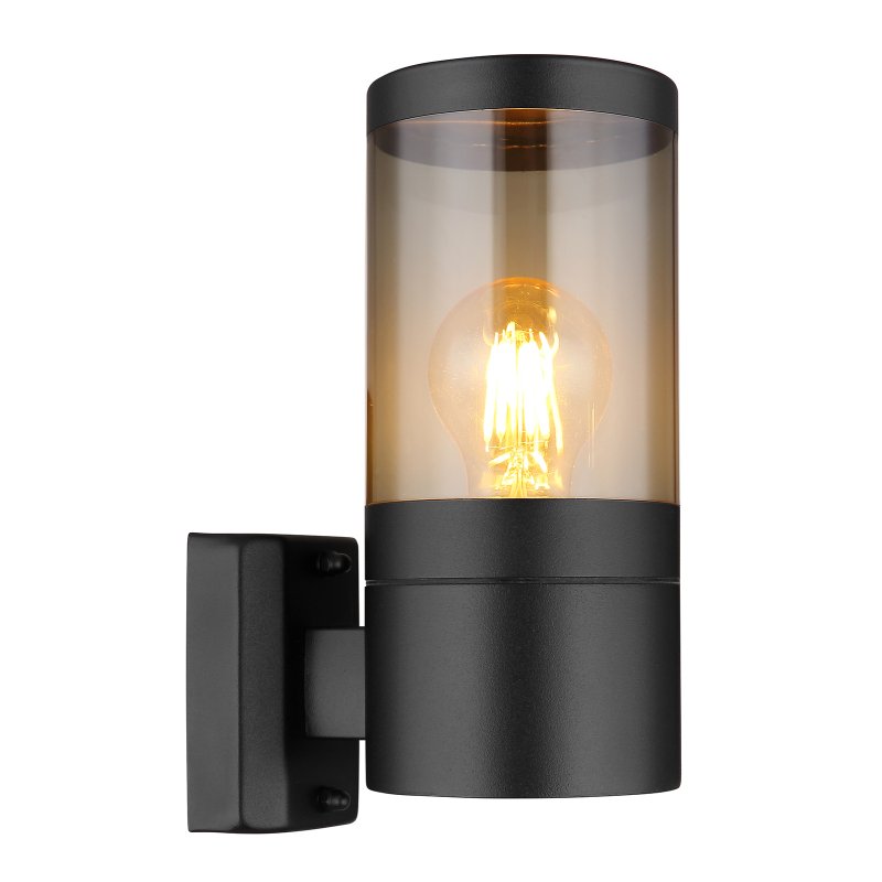 Aplica pentru exterior design modern IP44 Xeloo negru, fumuriu, Aplice de exterior moderne, LED⭐ lampi de perete pentru iluminat exterior terasa casa si gradina.✅Design decorativ!❤️Promotii❗ ➽www.evalight.ro. Alege corpuri de iluminat exterior rezistente la apa tip spoturi aplicate pt perete sau tavan, metalice, abajur din sticla cu decor ornamental, bec LED si lumina ambientala, ieftine si de lux, calitate deosebita la cel mai bun pret. a