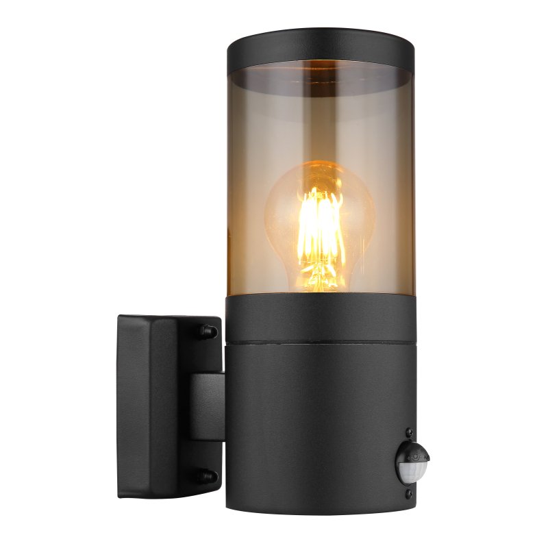 Aplica pentru exterior cu senzor de miscare design modern IP44 Xeloo negru, fumuriu, Aplice de exterior moderne, LED⭐ lampi de perete pentru iluminat exterior terasa casa si gradina.✅Design decorativ!❤️Promotii❗ ➽www.evalight.ro. Alege corpuri de iluminat exterior rezistente la apa tip spoturi aplicate pt perete sau tavan, metalice, abajur din sticla cu decor ornamental, bec LED si lumina ambientala, ieftine si de lux, calitate deosebita la cel mai bun pret. a