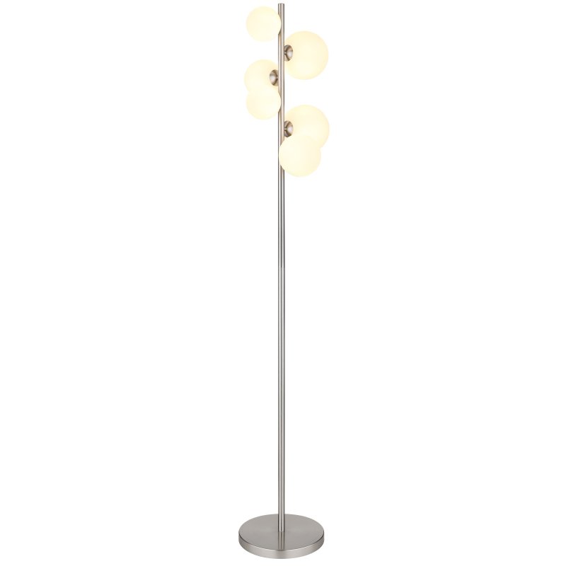 Lampadar, lampa de podea design modern Riha nichel, Lampadare moderne de podea⭐ modele elegante pentru iluminat camera living dormitor.✅DeSiGn decorativ de lux unic!❤️Promotii lampi❗ ➽www.evalight.ro. Alege corpuri de iluminat de podea pt interior cu reader LED, ieftine de calitate deosebita la cel mai bun pret. a