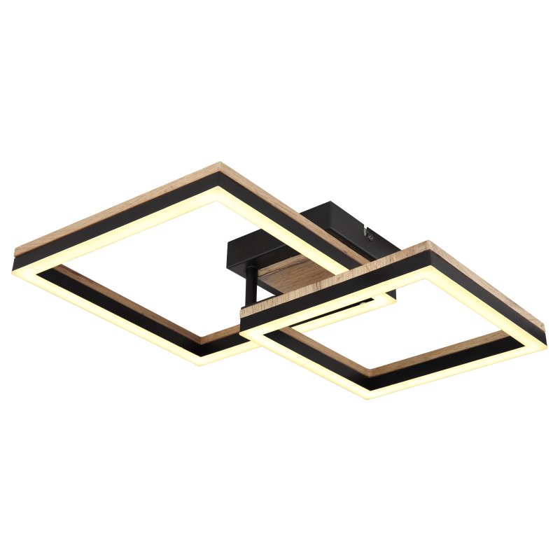 Plafoniera LED design industrial Beatrix negru, maro 49x38cm, Plafoniere LED⭐ modele moderne pentru iluminat living, dormitor, bucatarie.✅DeSiGn decorativ!❤️Promotii lampi LED❗ ➽www.evalight.ro. Alege lustre LED de interior de tip plafoniera aplicate de tavan sau de perete, ieftine si de lux, calitate deosebita la cel mai bun pret. a