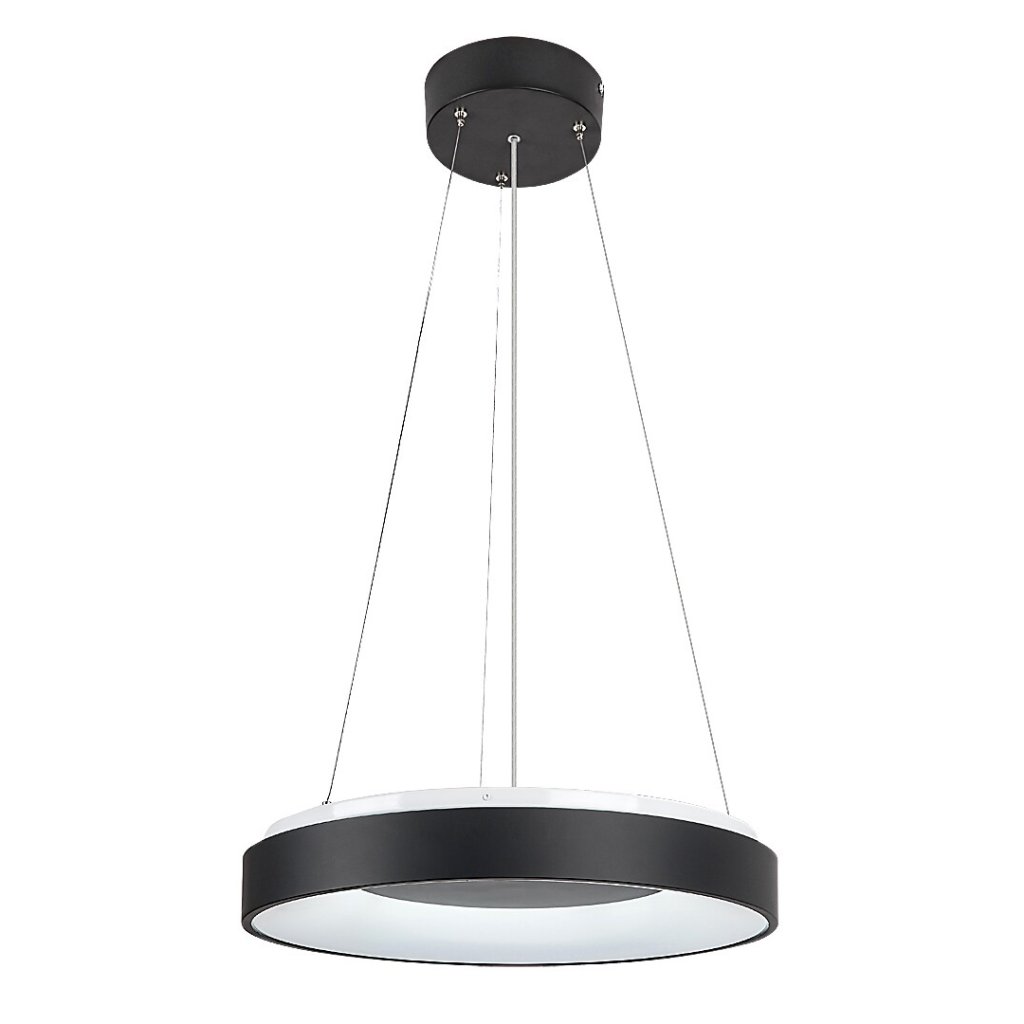 Lustra LED cu telecomanda design modern Ceilo negru 48cm, Candelabre si Lustre moderne elegante⭐ modele clasice de lux pentru living, bucatarie si dormitor.✅ DeSiGn actual Top 2020!❤️Promotii lampi❗ ➽ www.evalight.ro. Oferte corpuri de iluminat suspendate pt camere de interior (înalte), suspensii (lungi) de tip lustre si candelabre, pendule decorative stil modern, clasic, rustic, baroc, scandinav, retro sau vintage, aplicate pe perete sau de tavan, cu cristale, abajur din material textil, lemn, metal, sticla, bec Edison sau LED, ieftine de calitate deosebita la cel mai bun pret. a