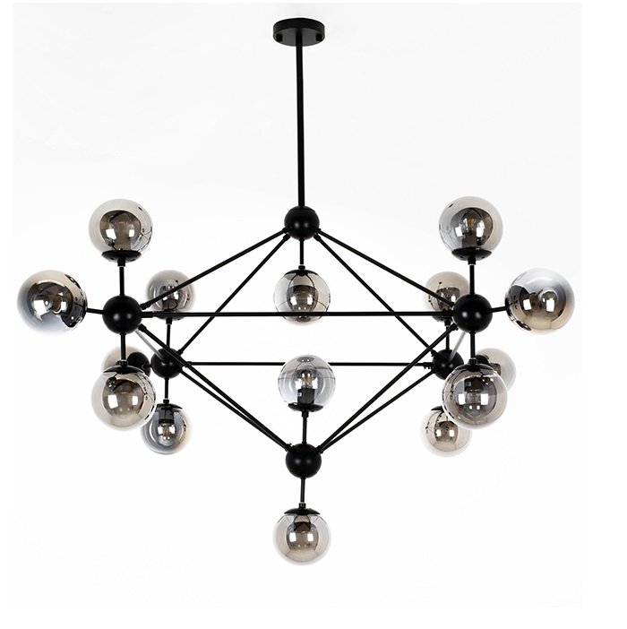 Lustra moderna cu 15 de surse de lumina Roma 15 negru, Candelabre si Lustre moderne⭐ modele elegante de lux pentru dormitor living, bucatarie.✅DeSiGn decorativ unic!❤️Promotii lampi❗ ➽www.evalight.ro. Alege corpuri de iluminat suspendate pt interior stil modern, suspensii de tip pendule cu cristale, abajur material textil, lemn, metal, sticla, bec tip lumanare Edison sau LED, ieftine de calitate deosebita la cel mai bun pret.

 a