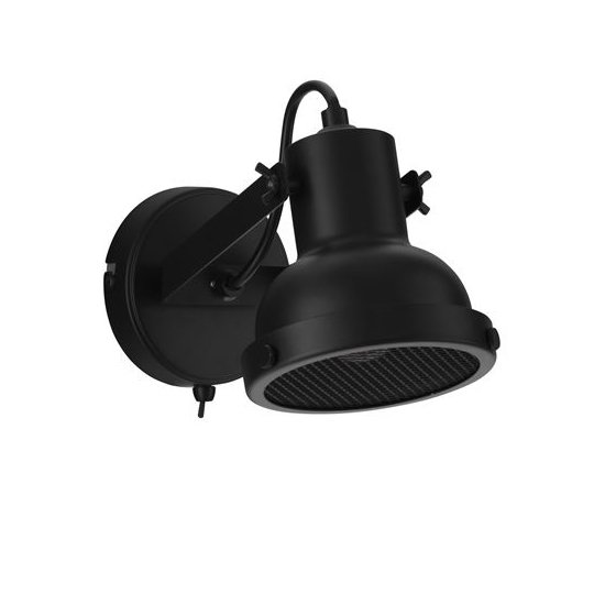 Aplica de perete metalica design retro RUVI negru, Aplice cu spot, LED⭐ spot-uri aplicate de perete sau tavan corpuri de iluminat cu directie reglabila.✅Design decorativ 2022!❤️Promotii lampi❗ ➽ www.evalight.ro. Alege oferte aplice moderne de iluminat interior, lustre si plafoniere tip spot orientabil pe bara cu intrerupator, simple si ieftine de calitate la cel mai bun pret. a