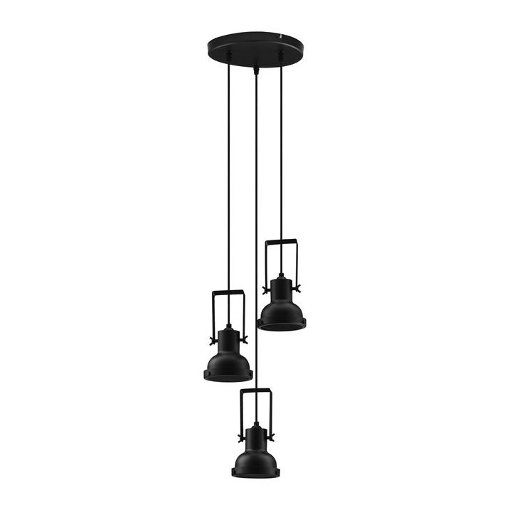 Lustra suspendata metalica design retro RUVI negru, NOU❗ Lustre VINTAGE, RETRO, INDUSTRIA Style⭐cele mai iubite❤️ corpuri de iluminat decorative moderne.✅Design antichizat unic!❤️Promotii lampi❗ ➽ www.evalight.ro. Alege candelabre elegante de lux pentru camere interior (bucatarie, dormitor si living) decorate in stil vintage sau retro, modele de calitate deosebita la cel mai bun pret. a