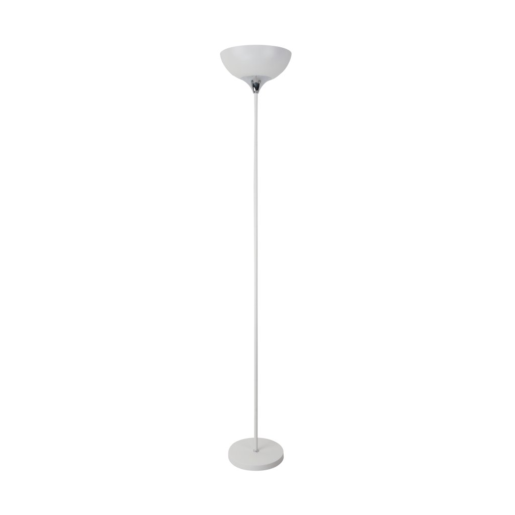 Lampadar, Lampa de podea design modern SARDA alb, crom, Lampadare moderne de podea⭐ modele elegante pentru iluminat camera living dormitor.✅DeSiGn decorativ de lux unic!❤️Promotii lampi❗ ➽www.evalight.ro. Alege corpuri de iluminat de podea pt interior cu reader LED, ieftine de calitate deosebita la cel mai bun pret. a