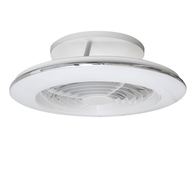 Lustra LED Smart cu Ventilator si telecomanda ALISIO MINI alb, Lustre cu ventilator, tavan⭐ ventilatoare moderne cu sisteme de iluminat LED si telecomanda.❤️Promotii lampi❗ ➽www.evalight.ro. Alege corpuri de iluminat cu ventilator profesionale, ieftine sau de lux, calitate premium la cel mai bun pret! a