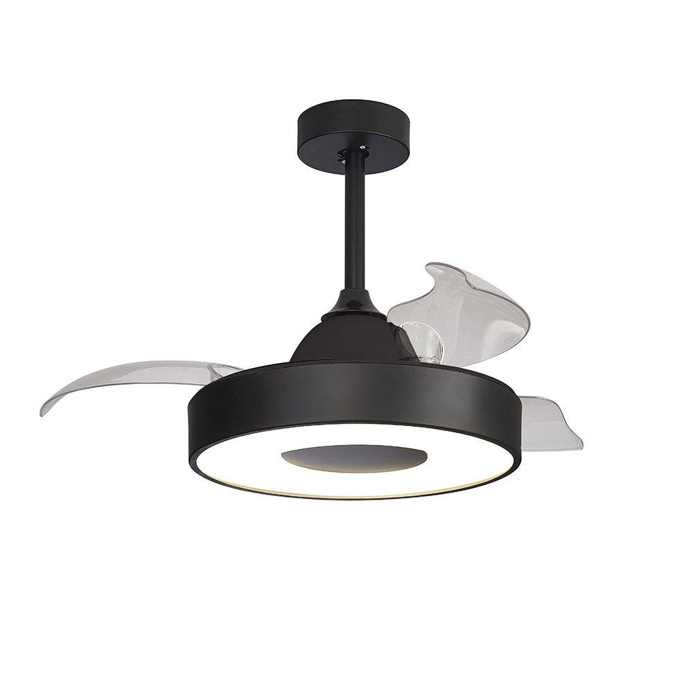 Lustra LED cu Ventilator si telecomanda Mini COIN negru, Lustre cu ventilator, tavan⭐ ventilatoare moderne cu sisteme de iluminat LED si telecomanda.❤️Promotii lampi❗ ➽www.evalight.ro. Alege corpuri de iluminat cu ventilator profesionale, ieftine sau de lux, calitate premium la cel mai bun pret! a