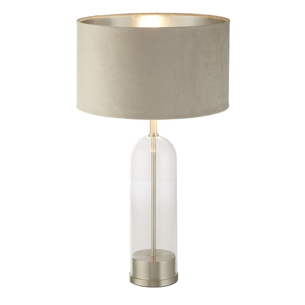 Veioza/Lampa de masa design decorativ Oxford nickel/taupe, Veioze clasice de masa⭐ modele elegante inalte potrivite pentru noptiere dormitor, living, birou.✅DeSiGn decorativ de lux unic!❤️Promotii lampi❗ ➽ www.evalight.ro. Alege oferte la colectile NOI de corpuri de iluminat interior tip veioze cu picior inalt pt citit cu reader LED, aspect vintage deosebit, abajur din material textil, cristal, sticla, lemn, metalic, ceramica cu flori, ieftine de calitate la cel mai bun pret. a