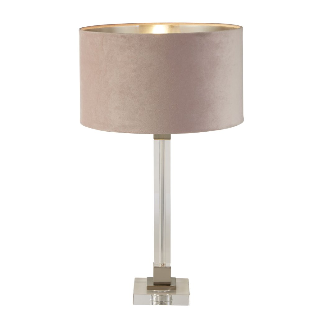 Veioza/Lampa de masa design modern Scarborough, nickel, roz, Veioze clasice de masa⭐ modele elegante inalte potrivite pentru noptiere dormitor, living, birou.✅DeSiGn decorativ de lux unic!❤️Promotii lampi❗ ➽ www.evalight.ro. Alege oferte la colectile NOI de corpuri de iluminat interior tip veioze cu picior inalt pt citit cu reader LED, aspect vintage deosebit, abajur din material textil, cristal, sticla, lemn, metalic, ceramica cu flori, ieftine de calitate la cel mai bun pret. a