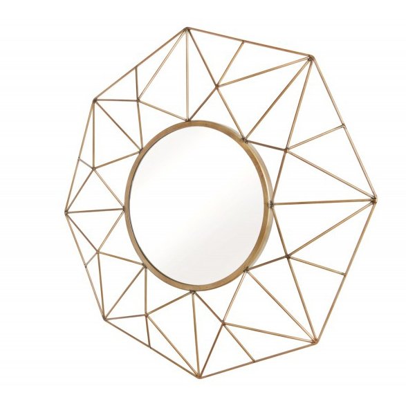 Oglinda de perete decorativa Diamond 90cm, alama, Oglinzi decorative de perete⭐ modele moderne pentru living, dormitor sau hol.✅DeSiGn elegant de lux!❤️Promotii decoratiuni cu oglinzi❗ ➽ www.evalight.ro. Alege oglinzi elegante mari potrivite pt camera, de podea in dresing sau de perete, mobila, baie, rama din metal sau lemn, ieftine de calitate deosebita la cel mai bun pret. a