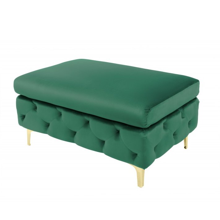 Taburete elegant Modern Barock verde, Tabureti / Banchete moderne⭐ modele elegante tapitate cu spatiu de depozitare sau pat, ideale pentru hol, dormitor, bucatarie, living. ➽ www.evalight.ro. Alege scaune tip taburet, bancuta, bancheta tapitata cu spatar si lada de depozitare pt amenajare casa, tapiterii colorate, din piele naturala (ecologica), stofa, material textil, catifea, cu picioare metalice sau din lemn, clasice, vintage (retro si industriale), ieftine si de calitate deosebita la cel mai bun pret.

 a