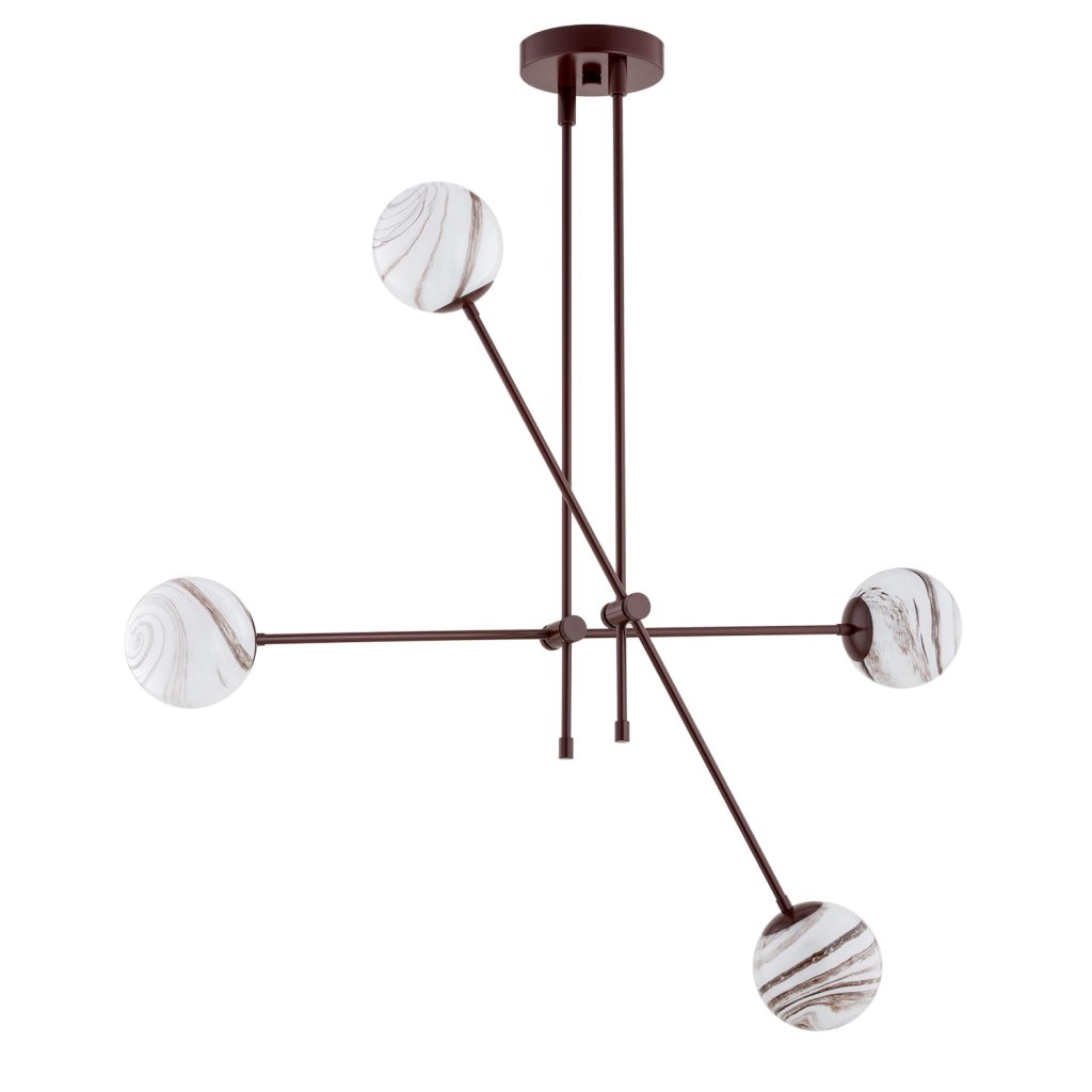 Lustra reglabila design modern ABSOS 4L maro, Promotii lustre, reduceri⭐ corpuri de iluminat, mobila si decoratiuni de interior si exterior.⭕Oferte Pret redus online ➽ www.evalight.ro❗ a