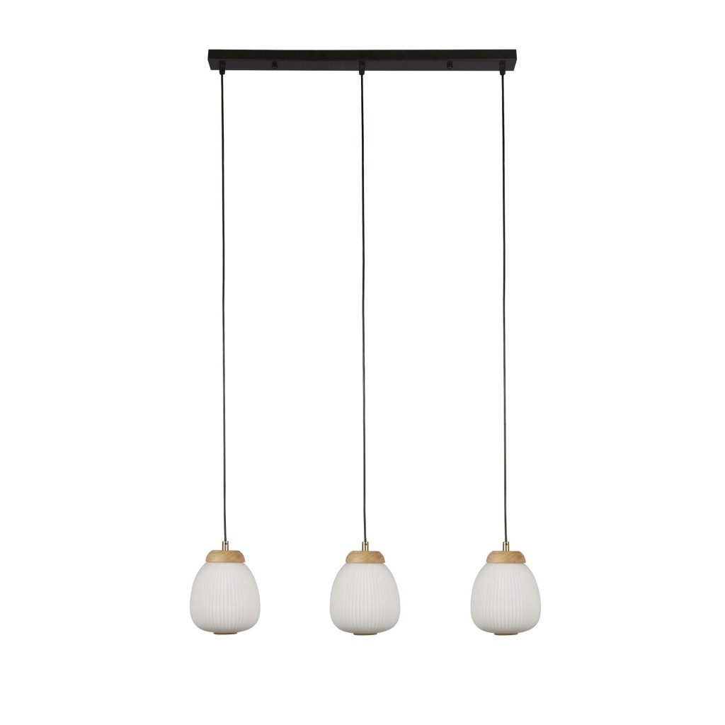 Lustra cu 3 pendule din lemn si sticla Ella, Lustre LED, moderne⭐ modele pendule pentru iluminat dormitor, living, bucatarie.✅DeSiGn decorativ unic!❤️Promotii lampi LED❗ ➽ www.evalight.ro. Alege corpuri de iluminat cu LED suspendate pt interior, suspensii elegante de lux cu cristale (becuri cu leduri si module LED integrate cu lumina calda, naturala sau rece), ieftine de calitate deosebita la cel mai bun pret.  a