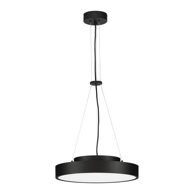 Lustra LED suspendata design circular PERFECT 40cm negru 3000K Dimmable, Lustre LED, moderne⭐ modele pendule pentru iluminat dormitor, living, bucatarie.✅DeSiGn decorativ unic!❤️Promotii lampi LED❗ ➽ www.evalight.ro. Alege corpuri de iluminat cu LED suspendate pt interior, suspensii elegante de lux cu cristale (becuri cu leduri si module LED integrate cu lumina calda, naturala sau rece), ieftine de calitate deosebita la cel mai bun pret.  a