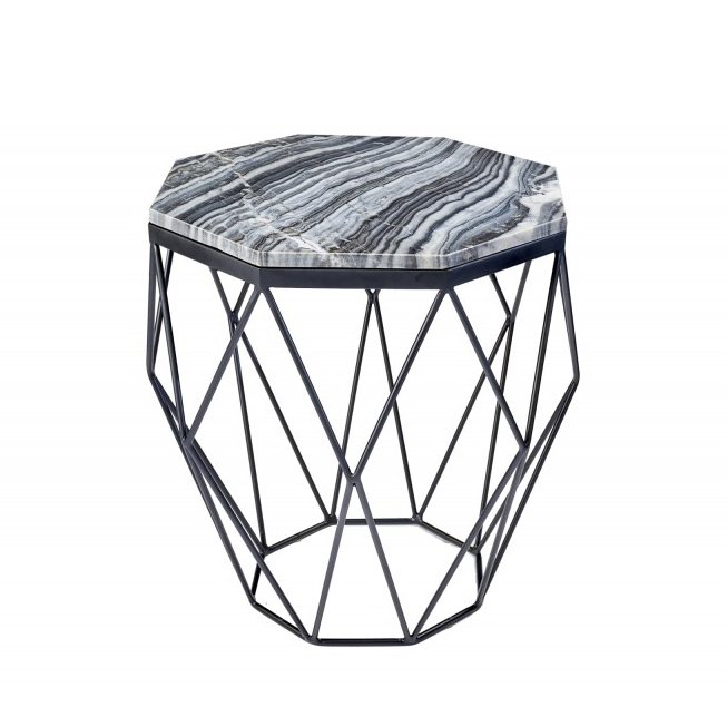 Masuta laterala design minimalist Diamond 50cm, marmura gri, Promotii lustre, reduceri⭐ corpuri de iluminat, mobila si decoratiuni de interior si exterior.⭕Oferte Pret redus online ➽ www.evalight.ro❗ a