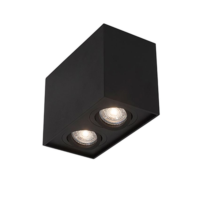 Spot aplicat tavan ajustabil RENDE 2L negru, Spoturi aplicate tavan / perete, mobila, LED⭐modele moderne pentru living,dormitor,bucatarie,baie,hol.✅Design decorativ unic!❤️Promotii lampi❗ ➽ www.evalight.ro. Alege corpuri de iluminat interior de tip spot-uri aparente cu LED, (rotunde si patrate), ieftine de calitate la cel mai bun pret. a