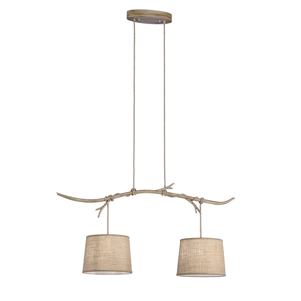 Lustra suspendata design decorativ SABINA 2L, Lustre rustice, lemn⭐ modele de candelabre pentru iluminat interior.✅Design decorativ în stil rustic!❤️Promotii lampi❗ ➽www.evalight.ro. Alege corpuri de iluminat rustice de tip lustra din lemn sau fier forjat, lustre suspendate si pendule pt baie, bucatarie, living, dormitor, foisoare si terase casa, ieftine si de lux, calitate la cel mai bun pret. a