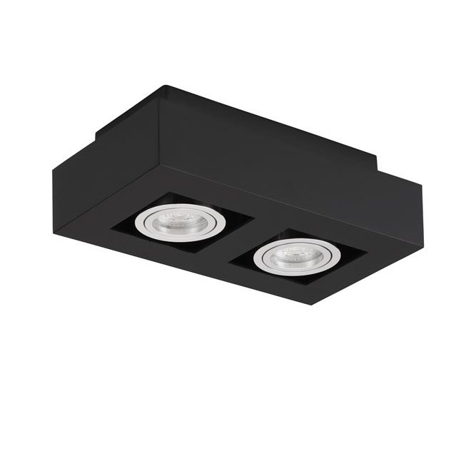 Spot aplicat tavan ajustabil ROBIN 2L negru, Spoturi aplicate tavan / perete, mobila, LED⭐modele moderne pentru living,dormitor,bucatarie,baie,hol.✅Design decorativ unic!❤️Promotii lampi❗ ➽ www.evalight.ro. Alege corpuri de iluminat interior de tip spot-uri aparente cu LED, (rotunde si patrate), ieftine de calitate la cel mai bun pret. a