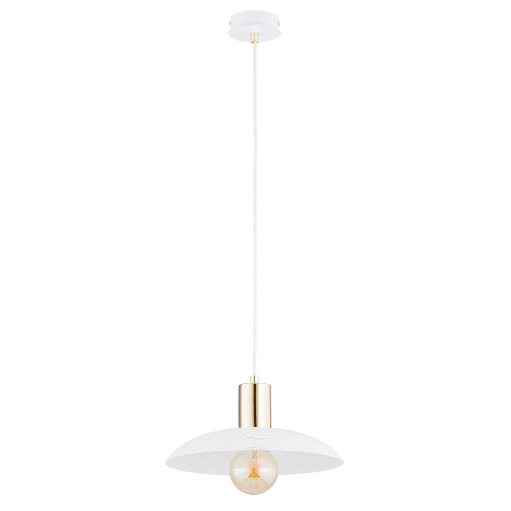 Lustra/Pendul design modern decorativ Kobe alb/auriu, Corpuri de iluminat interior, moderne⭐ modele lustre interior pentru living, dormitor, bucatarie, baie.✅DeSiGn decorativ de lux!❤️Promotii lampi❗ ➽www.evalight.ro. Alege Corpuri de iluminat interior elegante in stil modern, suspendate sau aplicate de tavan si perete, ieftine de calitate deosebita la cel mai bun pret.
 a