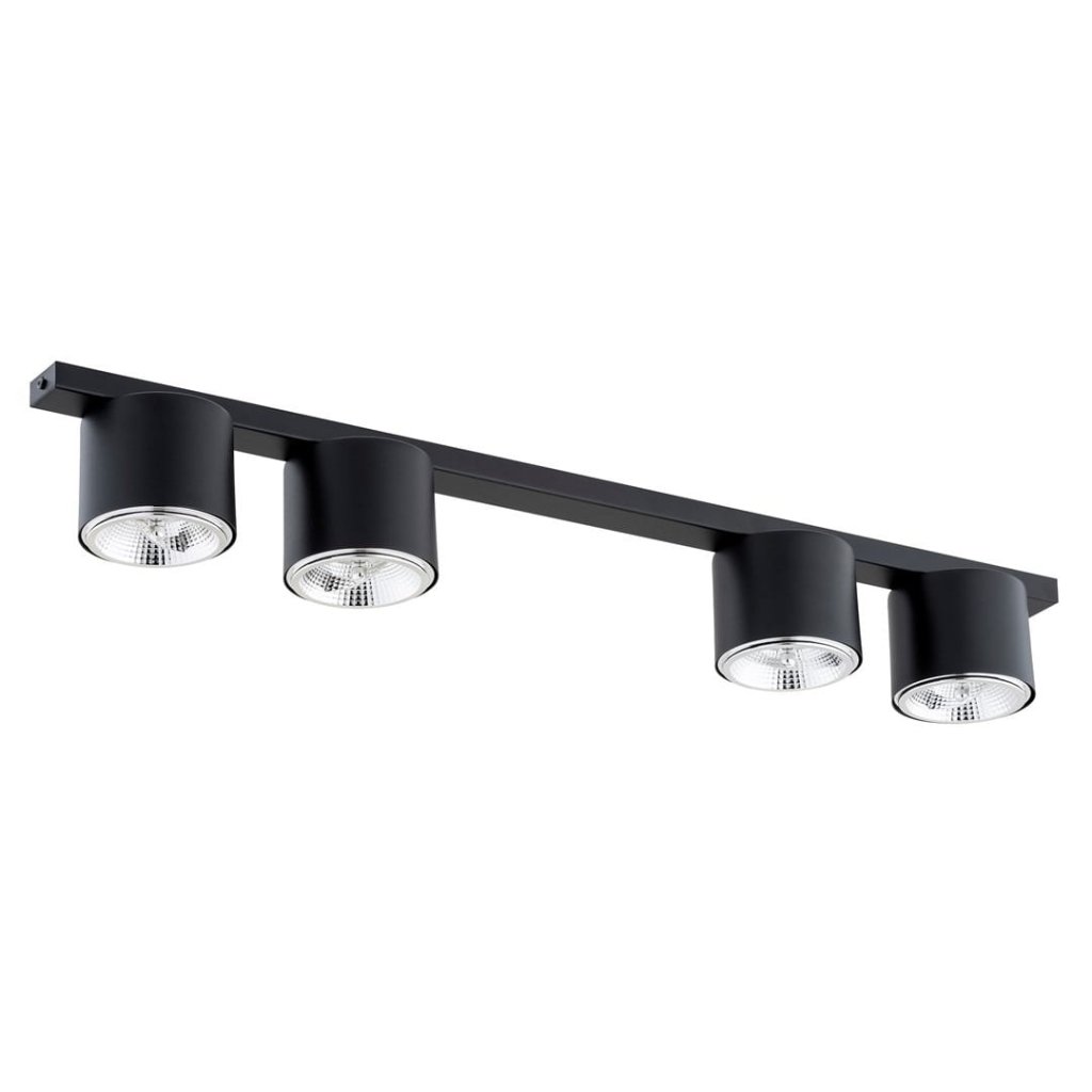 Plafoniera cu 4 Spoturi stil minimalist Nano negru, Plafoniere cu 4 spoturi, LED⭐ modele moderne corpuri de iluminat tip spoturi aplicate pe tavan sau perete.✅Design decorativ unic!❤️Promotii lampi❗ ➽ www.evalight.ro. Alege oferte lustre de iluminat interior tip plafoniere si aplice cu 4 spoturi pe bara cu lumina LED si directie reglabila pentru living, dormitor, bucatarie, baie, hol, camera copii, calitate de lux la cel mai bun pret. a