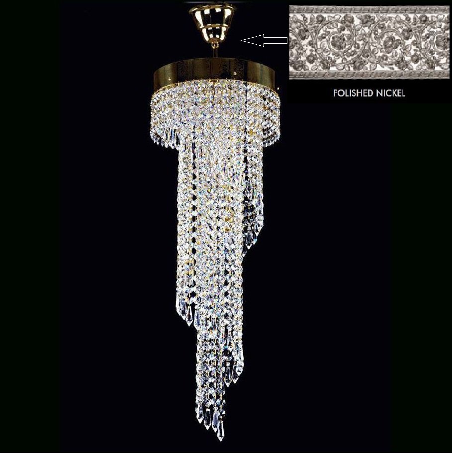 Lustra, Pendul Cristal Bohemia Exclusive diam.25cm SPIRAL 250x750 drops, Candelabre si Lustre moderne elegante⭐ modele clasice de lux pentru living, bucatarie si dormitor.✅ DeSiGn actual Top 2020!❤️Promotii lampi❗ ➽ www.evalight.ro. Oferte corpuri de iluminat suspendate pt camere de interior (înalte), suspensii (lungi) de tip lustre si candelabre, pendule decorative stil modern, clasic, rustic, baroc, scandinav, retro sau vintage, aplicate pe perete sau de tavan, cu cristale, abajur din material textil, lemn, metal, sticla, bec Edison sau LED, ieftine de calitate deosebita la cel mai bun pret. a