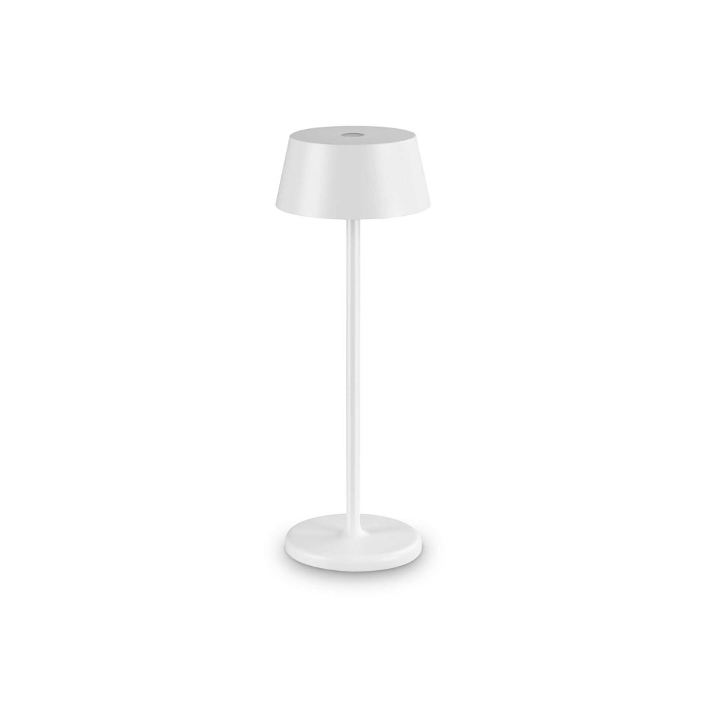 Veioza/Lampa de masa LED stil minimalist Pure tl alb, Felinare / Lampi de exterior portabile, LED⭐ modele decorative potrivite pentru iluminare terasa, gradina, piscina, zone lounge din curtea casei. ➽ www.evalight.ro.  a