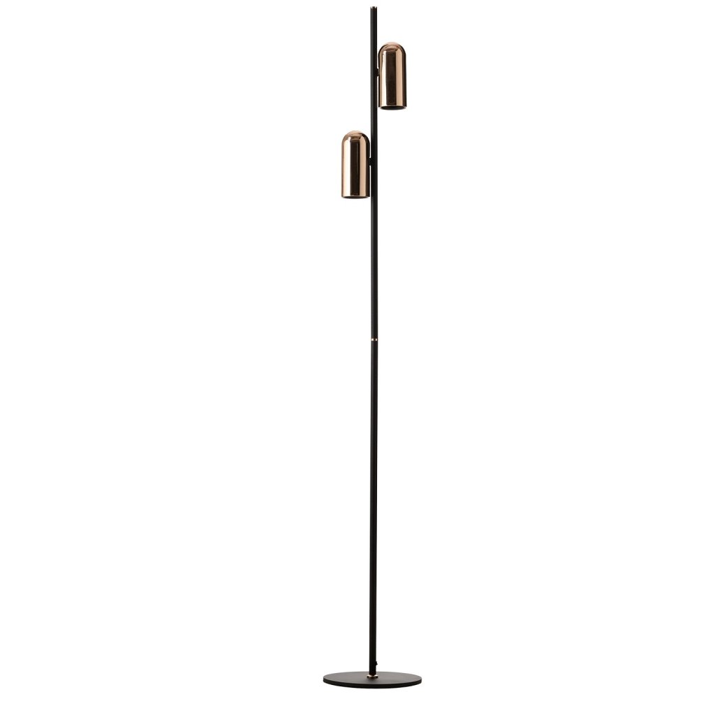 Lampadar modern stil minimalist VIVI 2 negru/auriu, Lampi de podea cu picior inalt⭐ lampadare moderne retro sau vintage pentru living.✅DeSiGn decorativ de lux unic!❤️Promotii lampi❗ ➽www.evalight.ro. Alege corpuri de iluminat de podea pt interior cu reader LED, clasice cu decor elegant, stil industrial din metal cu picior inalt curbat, trepied din lemn, abajur din material textil, sticla, tesatura, ieftine de calitate deosebita la cel mai bun pret. a