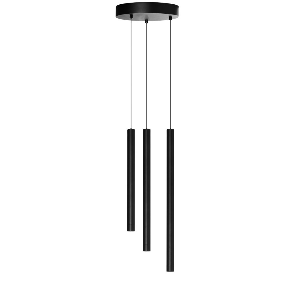 Lustra LED suspendata stil minimalist VERNO 3 negru 4000K, Cele mai noi produse 2024 a