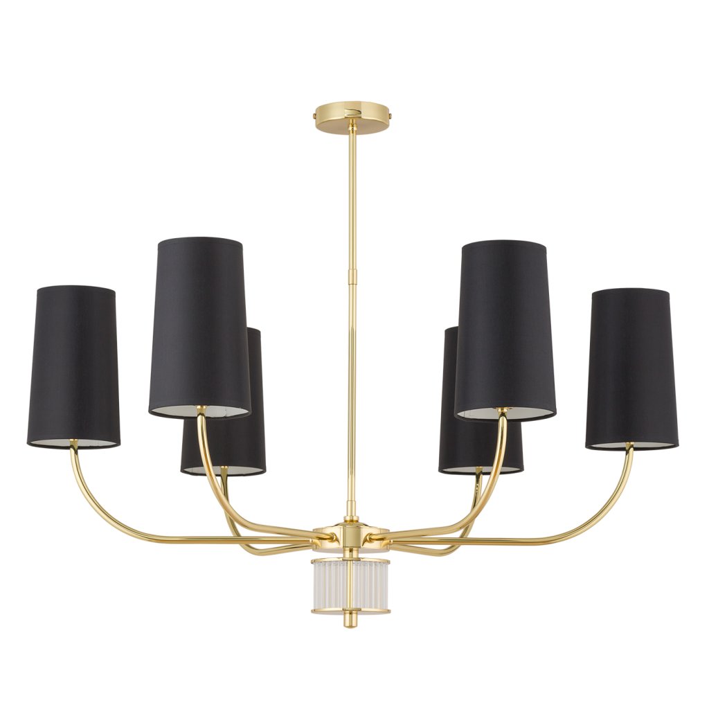 Candelabru 6 brate elegant design modern Pesaro, Candelabre si Lustre moderne⭐ modele elegante de lux pentru dormitor living, bucatarie.✅DeSiGn decorativ unic!❤️Promotii lampi❗ ➽www.evalight.ro. Alege corpuri de iluminat suspendate pt interior stil modern, suspensii de tip pendule cu cristale, abajur material textil, lemn, metal, sticla, bec tip lumanare Edison sau LED, ieftine de calitate deosebita la cel mai bun pret.

 a