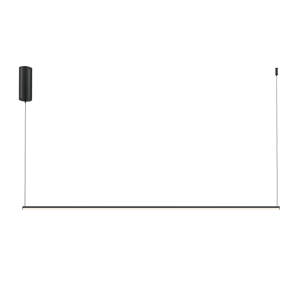 Lustra LED suspendata liniara stil minimalist Halo 120cm negru, Cele mai noi produse 2024 a