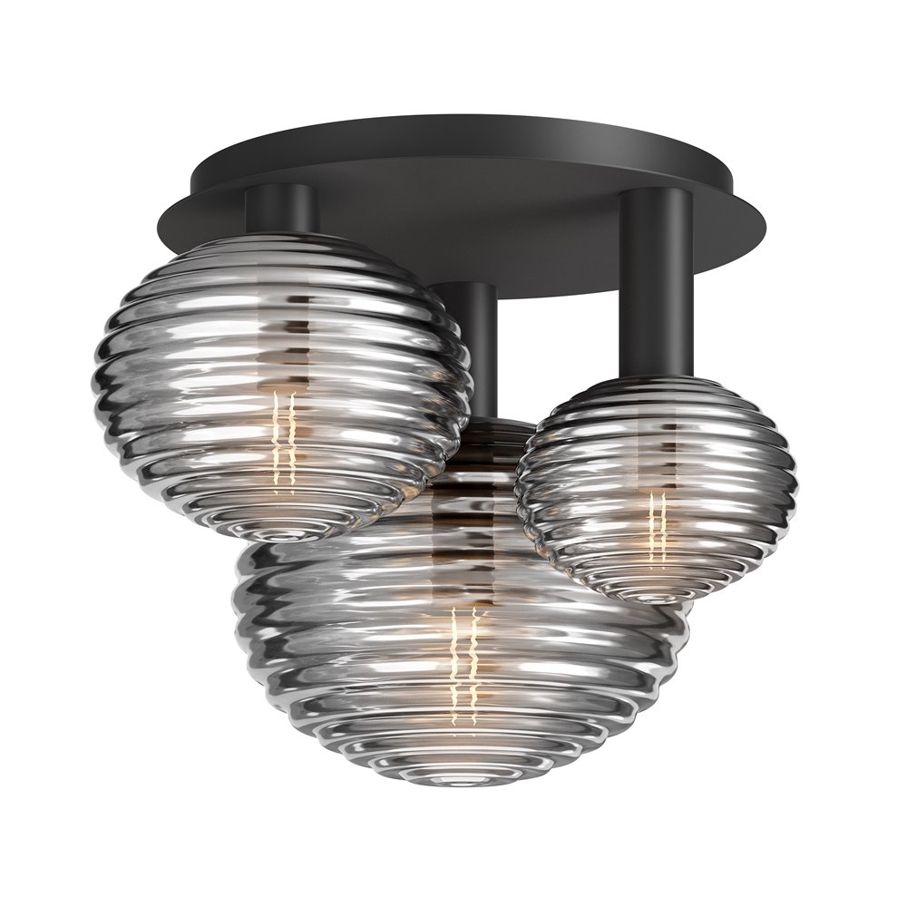 Plafoniera design modern decorativ Reels 3L fumurie, Plafoniere moderne, LED⭐ modele elegante pentru living, dormitor, bucatarie sau hol.✅DeSiGn decorativ actual unic!❤️Promotii lampi❗ ➽www.evalight.ro. Alege corpuri de iluminat interior de tip plafoniera, lustre aplicate de tavan si perete pt camere casa, ieftine si de lux, calitate deosebita la cel mai bun pret. a