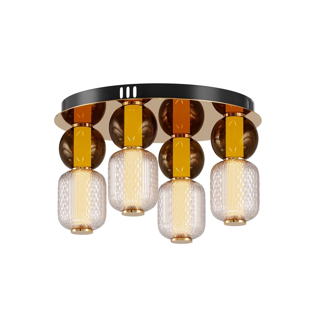 Plafoniera LED design modern decorativ Drop auriu, Cele mai noi produse 2024 a
