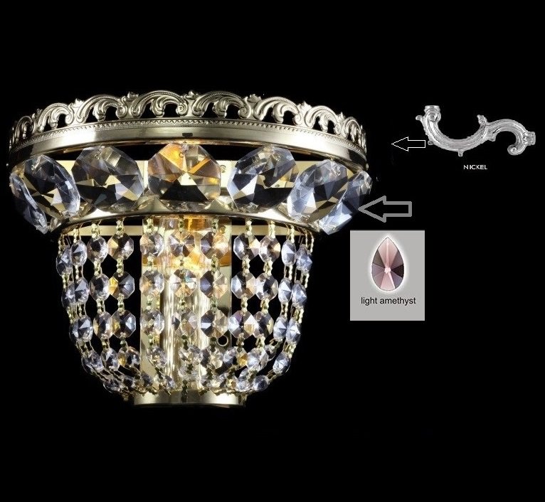 Aplica de perete cristal Bohemia, Promotii lustre, reduceri⭐ corpuri de iluminat, mobila si decoratiuni de interior si exterior.⭕Oferte Pret redus online ➽ www.evalight.ro❗ a