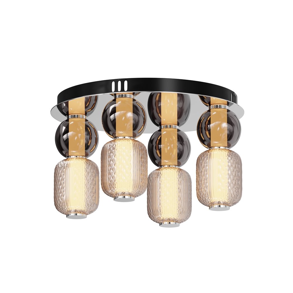 Plafoniera LED design modern decorativ Drop crom, Cele mai noi produse 2024 a