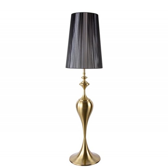 Lampadar, Lampa de podea design deosebit Lucie 160cm, negru-auriu, Lampadare moderne de podea⭐ modele elegante pentru iluminat camera living dormitor.✅DeSiGn decorativ de lux unic!❤️Promotii lampi❗ ➽www.evalight.ro. Alege corpuri de iluminat de podea pt interior cu reader LED, ieftine de calitate deosebita la cel mai bun pret. a