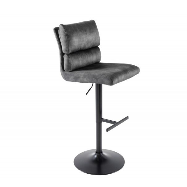Set 2 scaune de bar Comfort catifea gri inchis, Cele mai noi produse 2024 a