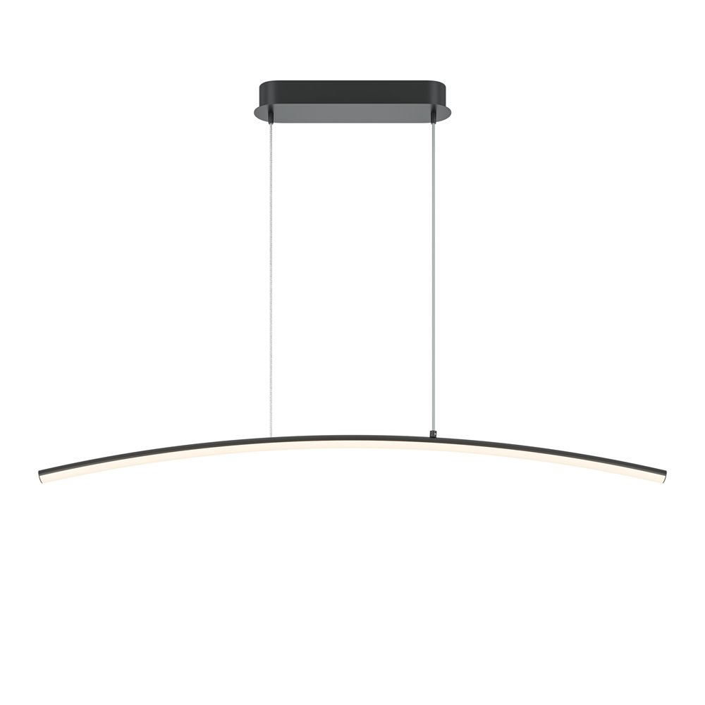 Lustra LED suspendata design minimalist Curve negru, Cele mai noi produse 2024 a