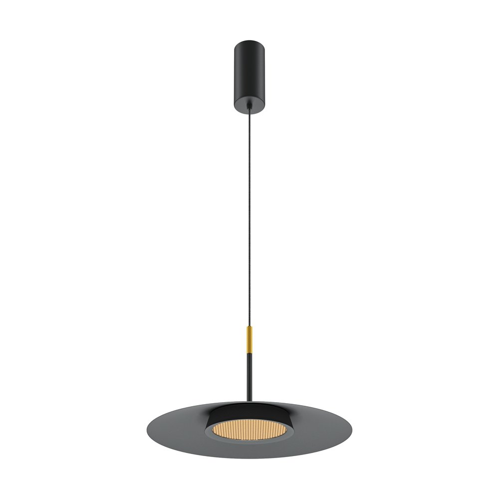 Lustra/Pendul LED design modern El 35cm negru/auriu, Cele mai noi produse 2024 a