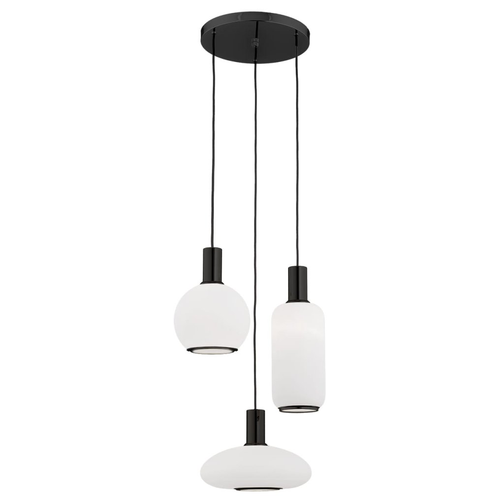 Lustra cu 3 pendule design modern SAGUNTO, negru, Cele mai noi produse 2024 a