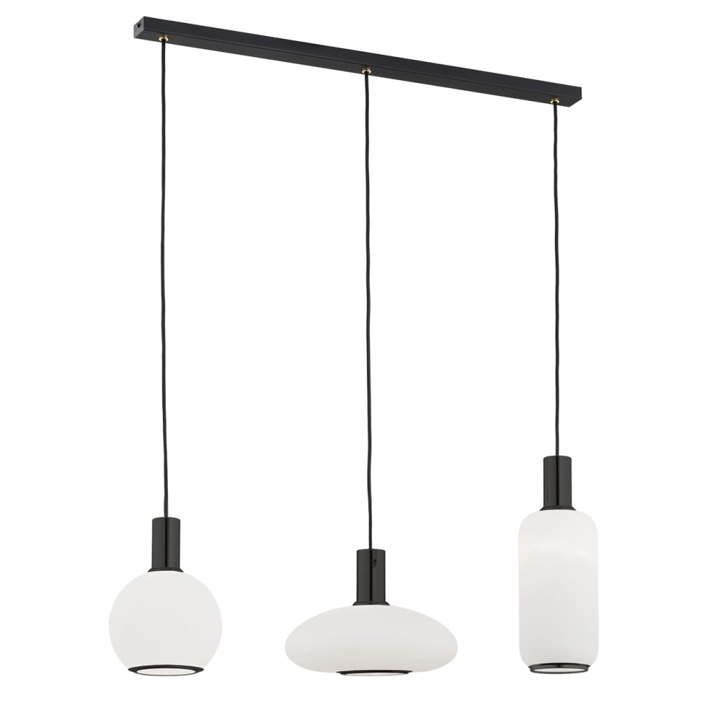 Lustra cu 3 pendule design modern SAGUNTO, negru, Cele mai noi produse 2024 a