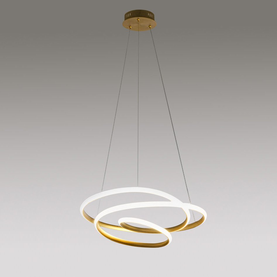 Lustra LED design modern Diva 65cm, auriu, alb sau titan, Cele mai noi produse 2024 a