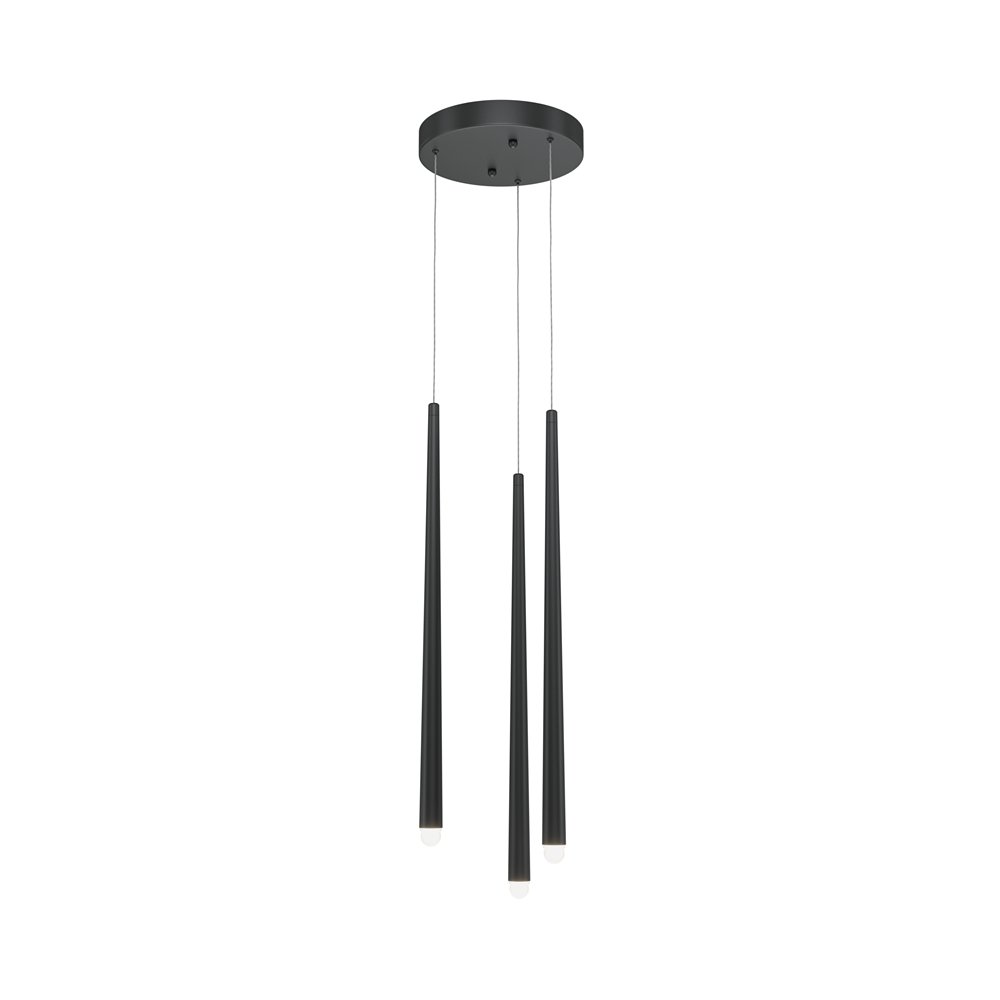 Lustra LED cu 3 pendule stil minimalist modern Cascade negru, Cele mai noi produse 2024 a