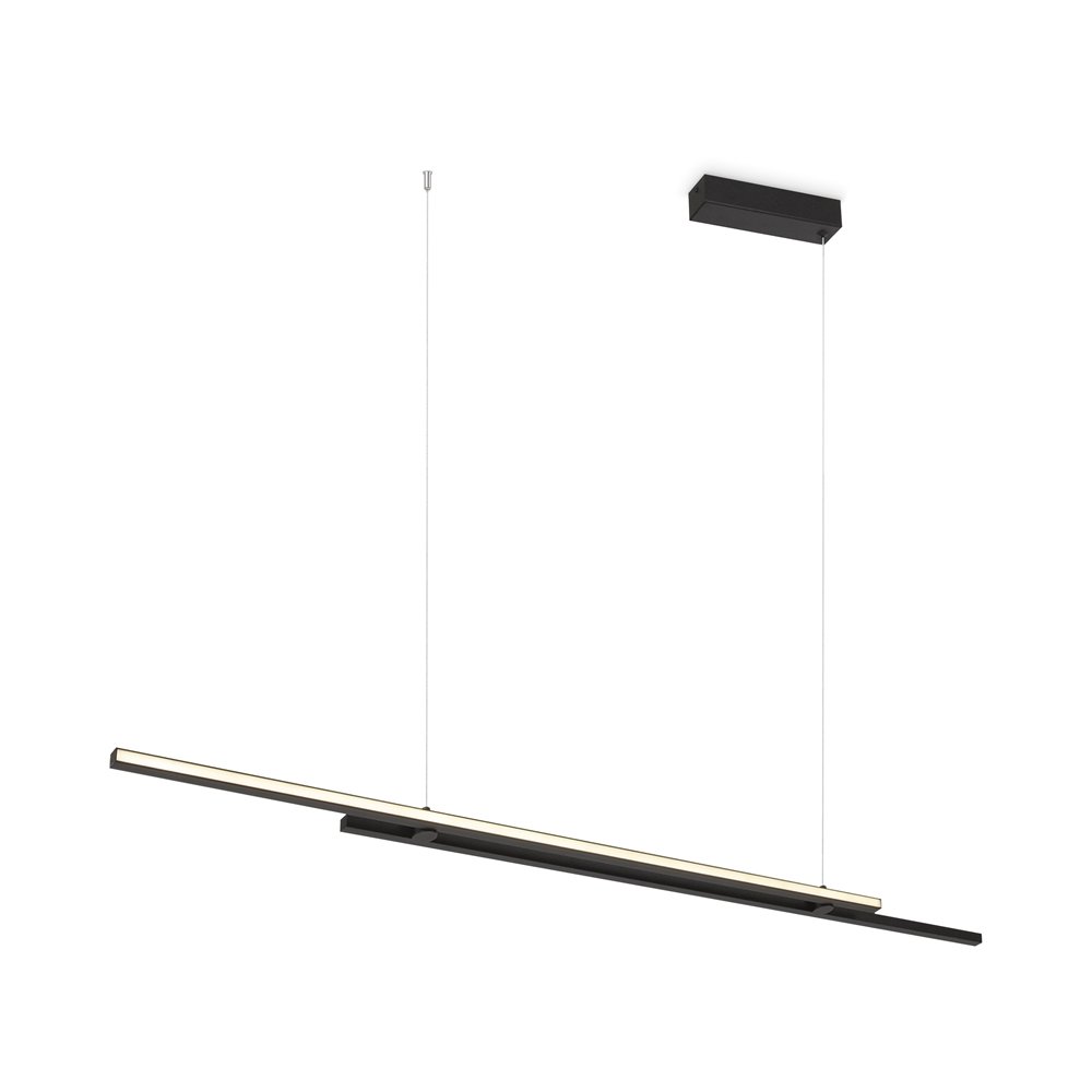 Lustra LED suspendata stil minimalist modern Halo negru, Cele mai noi produse 2024 a