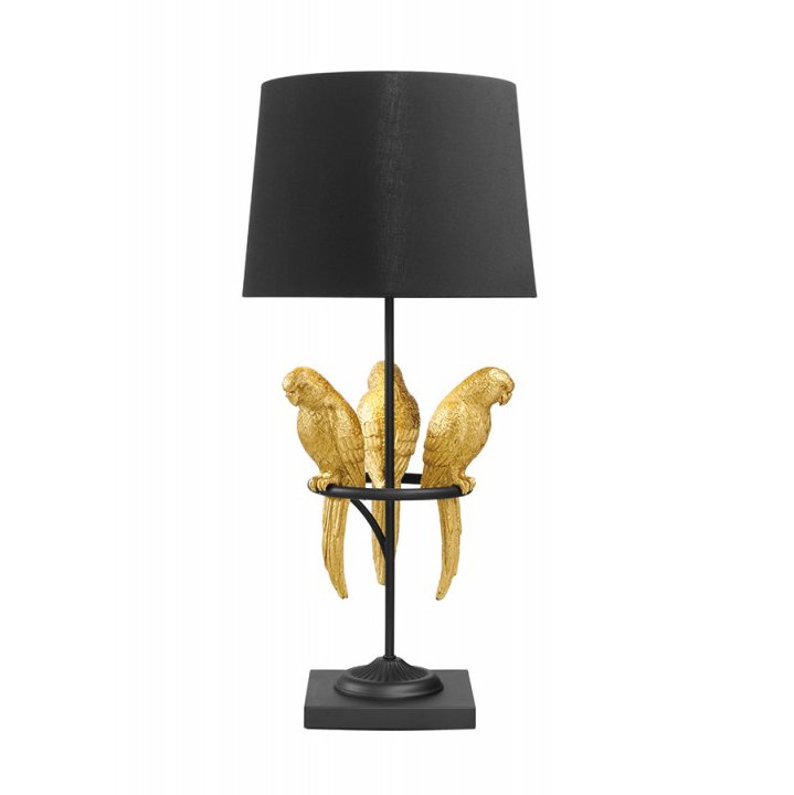 Veioza, Lampa de masa Wildlife Papagal 75cm, auriu, Cele mai noi produse 2024 a