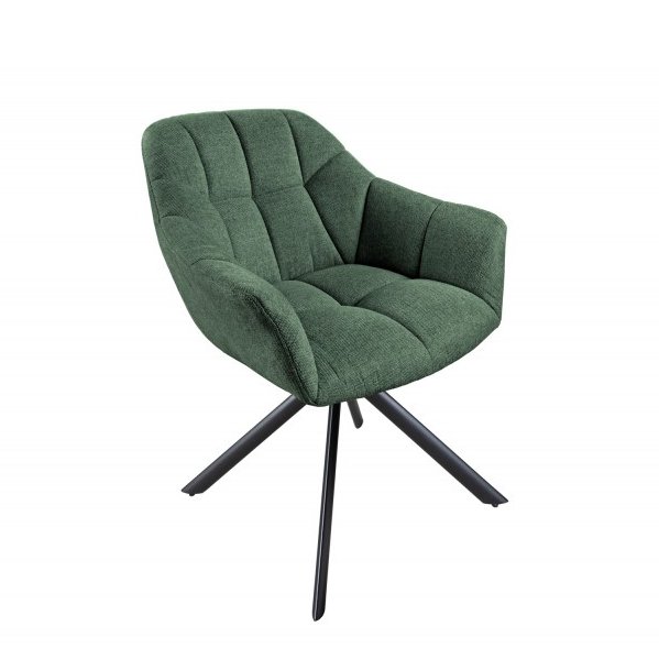 Set 2 scaune pivotante Papillon, tesatura structurala verde inchis, Cele mai noi produse 2024 a