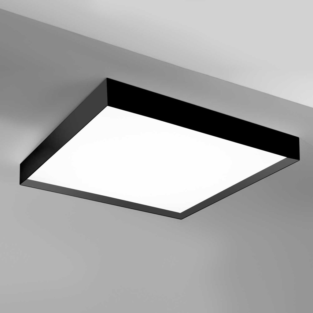 Plafoniera LED AOI 80x80cm, alb sau negru, Cele mai noi produse 2024 a