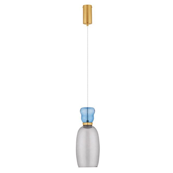 Pendul LED, Lustra design modern Pluma albastru deschis/ cyan, Cele mai noi produse 2024 a