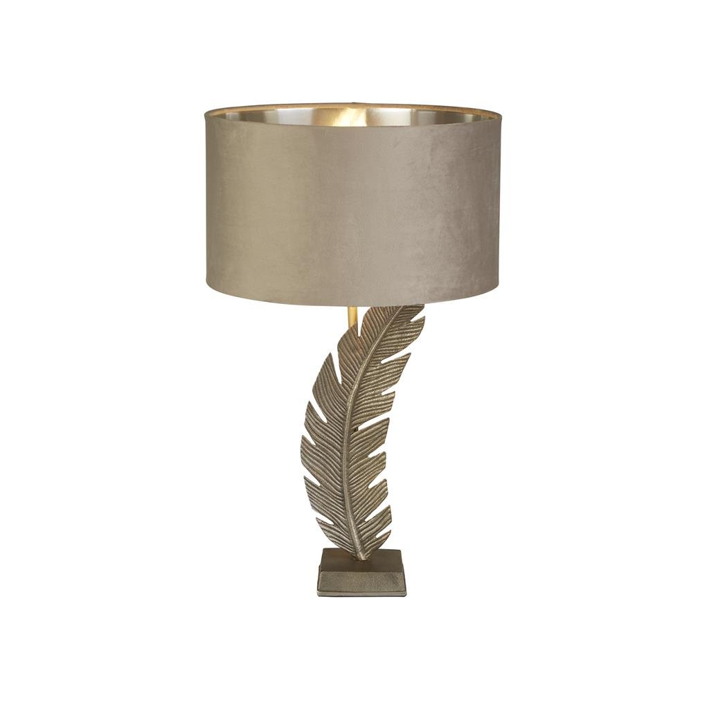 Veioza/Lampa de masa design lux elegant Belle argintiu/taupe, Cele mai noi produse 2024 a