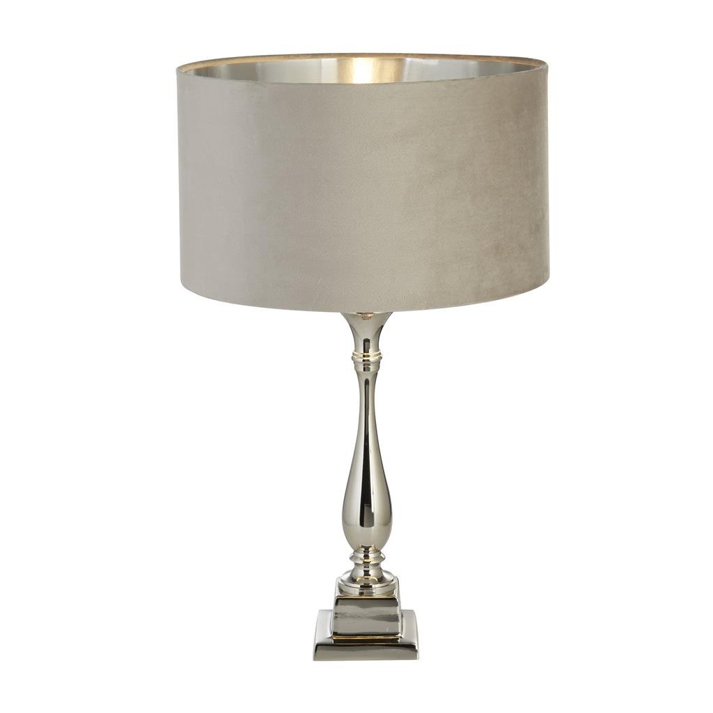 Veioza/Lampa de masa design lux elegant Belle crom/taupe, Cele mai noi produse 2024 a