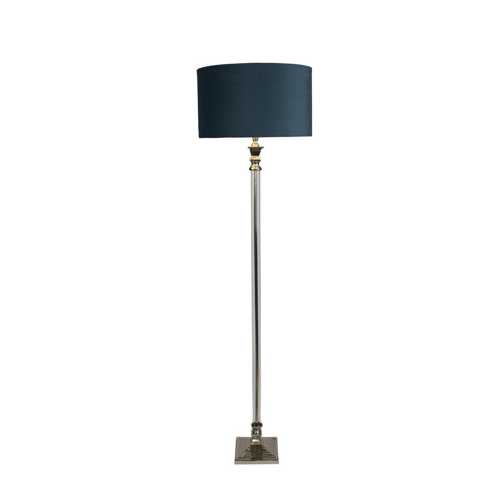 Lampadar/Lampa de podea design lux elegant Belle crom/teal, Cele mai noi produse 2024 a